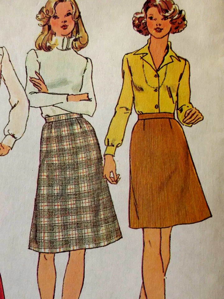Vtg Simplicity Pattern 7142 Misses’ Skirt in 3 Lengths Size 12, Waist 26.5”UNCUT - Image 3 of 4
