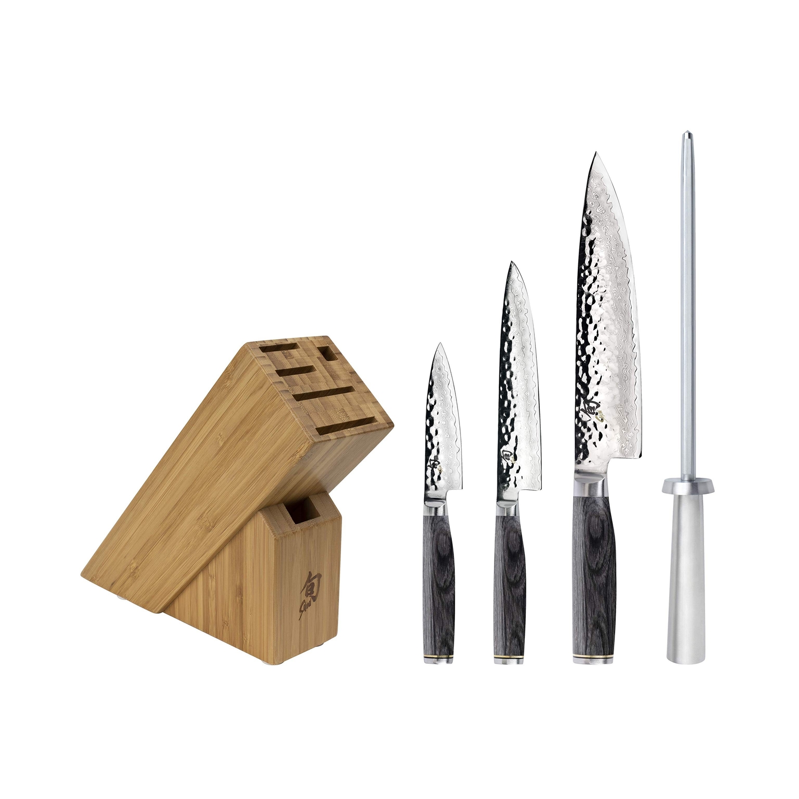Shun Cutlery Premier Grey 5Piece Starter Block Set, Kitchen Knife