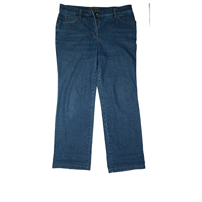 GERRY WEBER Romy Damen Stretch Jeans Straight Hose High Rise XL 40