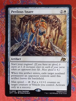 Perilous Snare Aetherdrift Magic The Gathering RARE Card MTG Artifact