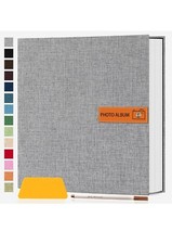 Photo Album Self Adhesive Scrapbook for 4x6, 5x7, 8x10 Pictures Linen Cover NEW