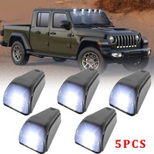 For Jeep Gladiator 5pcs Truck Solar Powered Wireless Cab Roof Lights 12led White