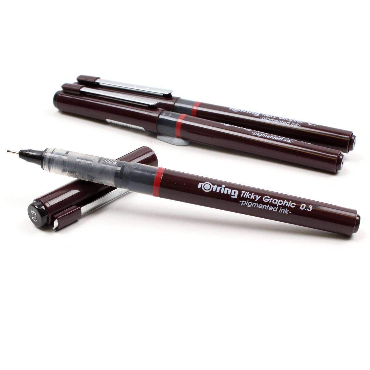 Rotring Pen Rotring Tikky Fine Liner Fiber Tip Graphic Pen, Mm