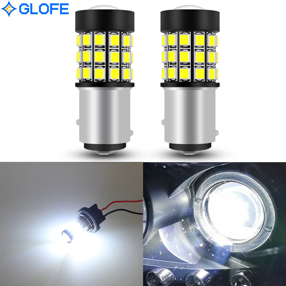 2x 1157 LED Turn Signal Brake Reverse Parking Light Bulb White 2x 1157 LED Turn Signal Brake Reverse Parking Light Bulb White
