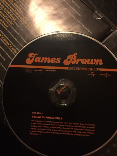 James Brown Godfather Of Soul Used 18 Track Greatest Hits Cd Soul Funk R&B Best - Imagen 3 de 3
