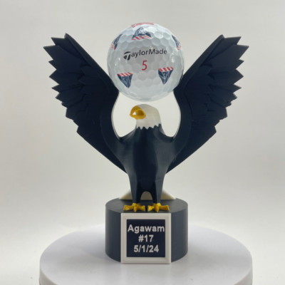 Golf Eagle Trophy (Customize Lettering Available)