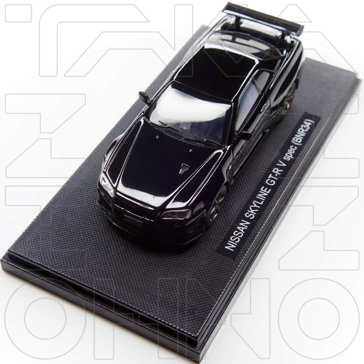 NISSAN SKYLINE GT-R V SPEC I BNR34 R34 1999 EBBRO 1:43 44151 BLACK