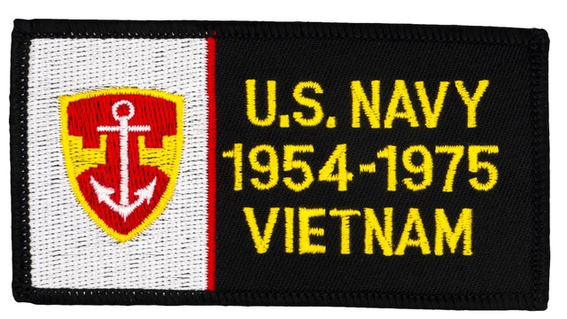 U.S. Navy 1954-75 Vietnam Patch (258) 4 1/4" x 2 1/4" Embroidered Patch ...