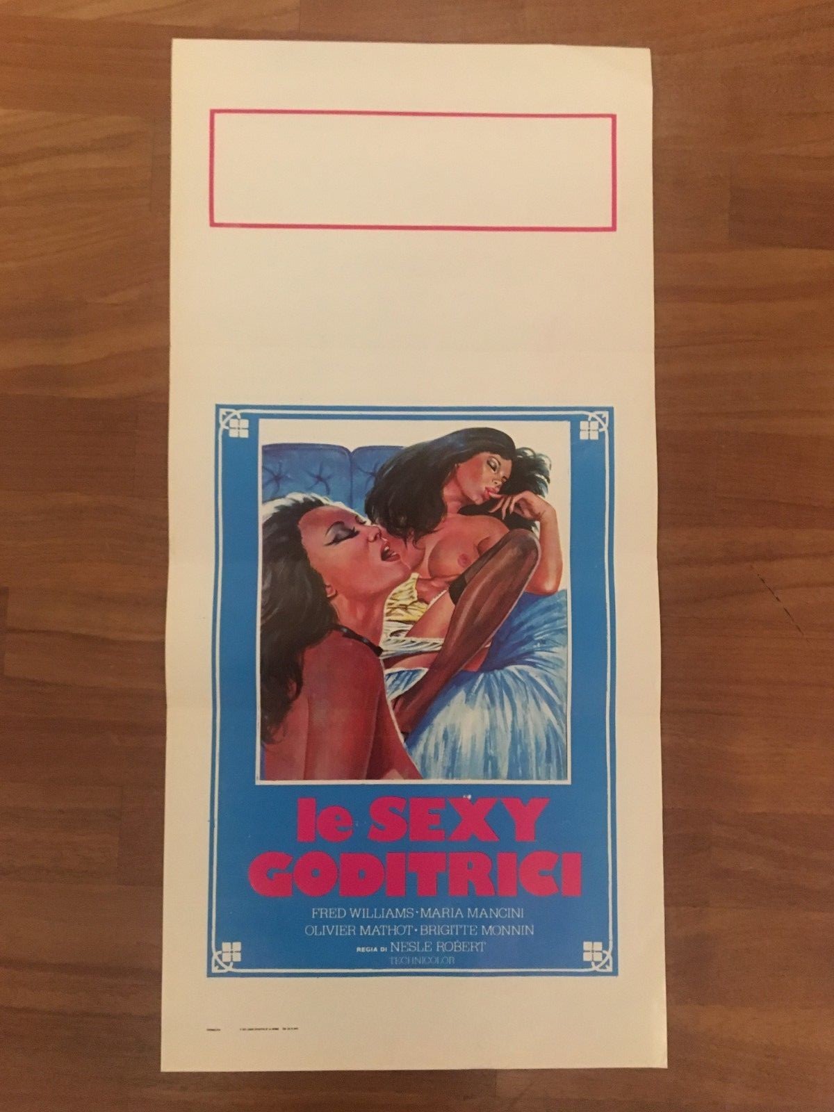 Locandina originale film Le sexy goditrici (1974) - Regia di Jesús Franco