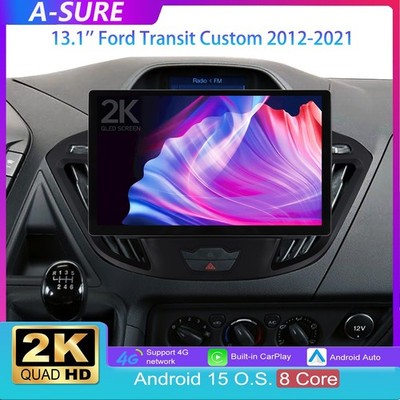 13.1'' 4+64G Carplay Android15 Für Ford Transit Custom 2012-2021 Autoradio GPS FM