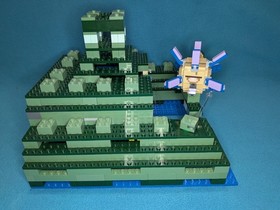 Lego Minecraft: The Ocean Monument - 21136 W/Manual No Guardian & Squid READ
