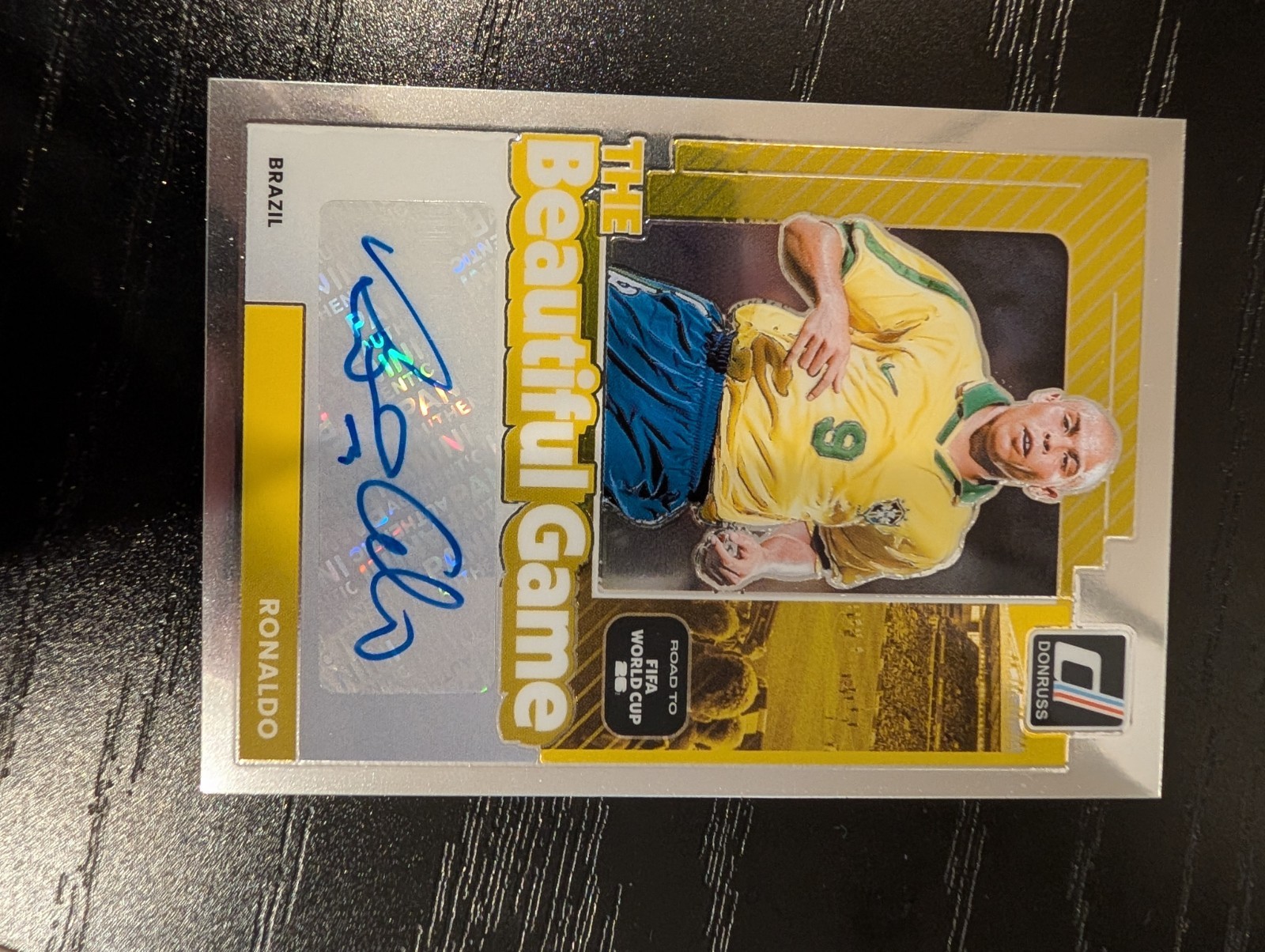 Panini Donruss Fifa Road to World Cup 2026 Beautiful Game R9 Ronaldo Brazil Auto view 7