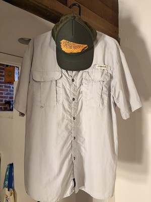 (Bundle) Simms Mesh Baseball Cap + Magellan Fishing Shirt Men M