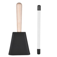 Metal Steel Cowbell Mallet With Stick Drum Percussion Instrument Musical Gift