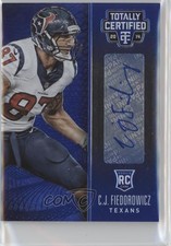 2014 Panini Totally Certified 23/25 CJ Fiedorowicz #126 Auto 0a2