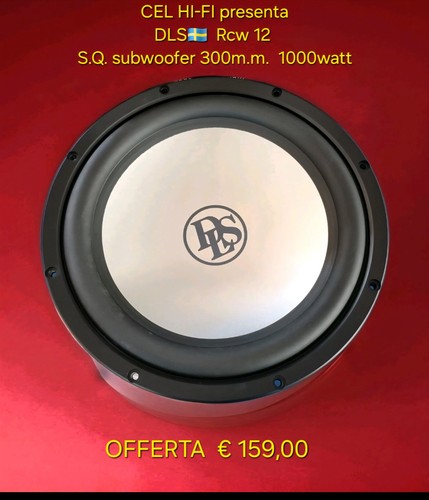 DLS🇸🇪 RCW12  Natural Sound Reference Subwoofer - Afbeelding 1 van 8