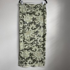 VTG Maxi Skirt Sz Large Green Paisley Fairy Grunge Witchy Boho Whimsigoth Phoebe