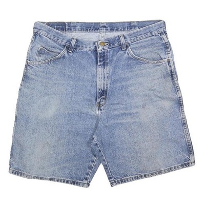 WRANGLER Herren Shorts Blaue Denim Freizeit L W36 Sommer Essential