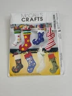McCall's Crafts 2991 Christmas Stockings One Size Vintage Holiday Craft Uncut