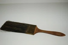 Vintage PPG Horseshoe Brand Flogger Paint Brush Thin Flat with X-Long Bristles