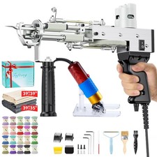 Riiai Tufting Gun Starter Kit, with Carpet Trimmer Rug Black