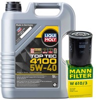 MotoröL Set Liqui Moly 5W-40 5 Liter + ÖLfilter FüR KIA Mazda Mitsubishi Opel