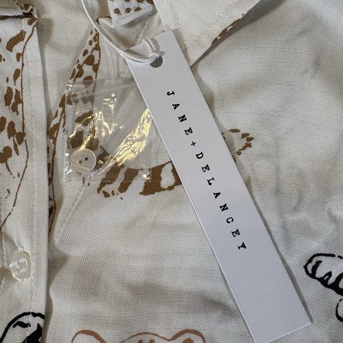 Jane and Delancey Top Womens 2X Plus Novelty Tiger Cheetah Safari Cat Roll Tab - Picture 4 of 15