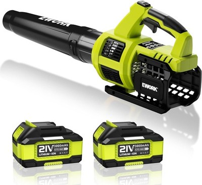 EWORK Cordless Leaf Blower 21V 550CFM 150MPH 3.2Lbs
