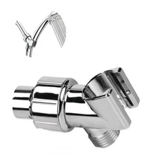 Handheld Shower Head Holder with Solid Brass Ball Joint, Adjustable Shower 