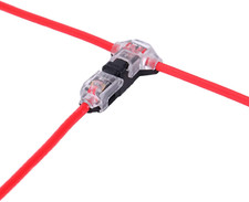 Low Voltage Wire Splice Connectors - Pack of 12 Quick Solderless T Tap Connector