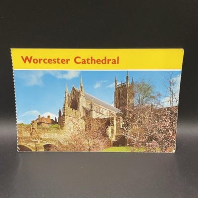 Vintage Worcester Cathedral Cotman Farbserie Postkarte unbenutzt UK