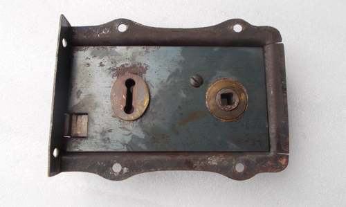 Rim Door Lock Vintage Duel Handled Brass And Steel ref 151 (FREE UK POSTAGE) - Picture 7 of 17