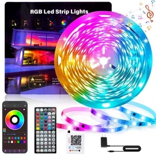 Led Lights for Bedroom 50FT 450Leds RGB Led Strip Lights Music Sync Color Cha...