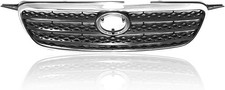 New Grille Assembly For 2005-2008 Toyota Corolla Chrome Shell W Dark Gray Insert New Grille Assembly For 2005-2008 Toyota Corolla Chrome Shell W Dark Gray Insert