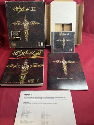 Hexen II 2 (PC) Big Box - CIB W/ Manual And Strategy Guide - Clean Disc