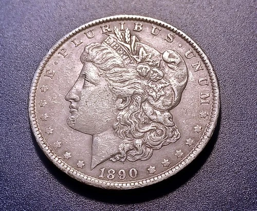 XF/AU 1890-P Morgan Dollar