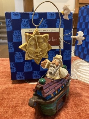 David Frykman Portfolio The Oldest Sailor Noah Ark Birds of Hope Figurine NEW