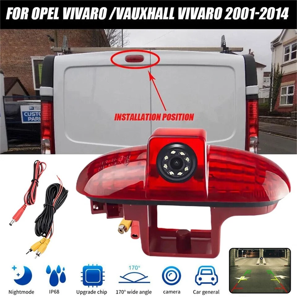 for Renault Trafic / Opel IP68/Vauxhall Vivaro Brake Light Rear View Camera - Image 3 of 4