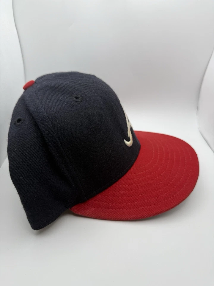 Vintage Atlanta Braves Hat Mens 7 3/8 New Era Wool Diamond Collection MLB USA - Image 3 of 4