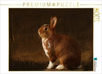 Calvendo Puzzle The Rabbit | 1000 Pieces, Finished Size 25.2 × 18.9 In (64 × 48