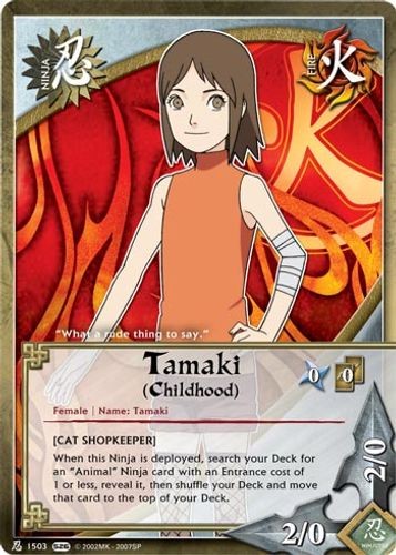 Tamaki (Childhood) (N-1503) - Avenger's Wrath - Naruto CCG