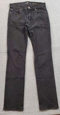 7 For All Mankind Women's Jeans Size 29 Slimmy Black Denim Cotton/Spandex Blend