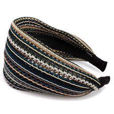 Boho Wide Headbands for Women, Non-Slip Hair Bands with Teeth, Thick Fashion Hai
