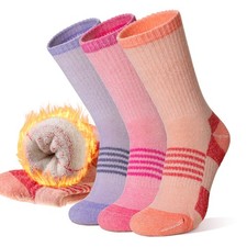 Merino Wool Hiking Socks for Women Thermal Warm Winter Boot Work Cushion Crew...