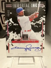 Jimmy Rollins Philadelphia Phillies 2025 Panini Impeccable Immortal Ink Auto /35
