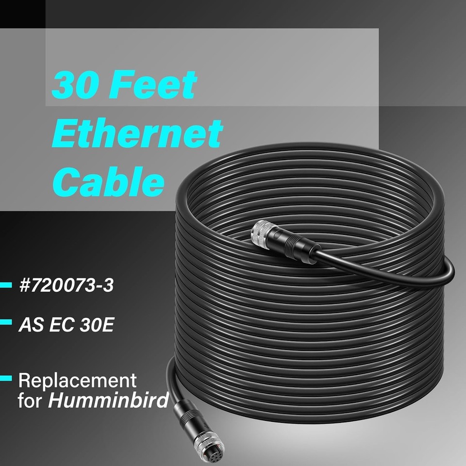 Humminbird AS ECX 30E Ethernet Cable Extender - 8-Pin - 30' [760025-1] main image 0