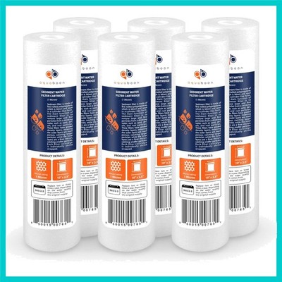 10x2.5-Inch NSF Certified Sediment Filter - 6-Pack for Optimal Water Purity