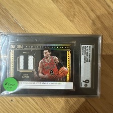 2018-2019 Panini Noir, Zach Lavine Newsreels Jerseys Prime 1/10 SGC 9