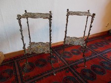 2 x Blumentisch - Blumenständer - Gusseisen - Meyer - Harzgerode - Jugendstil -