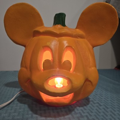 Vintage 1995 Halloween Mickey Mouse Foam Blow Mold Jack O Lantern Pumpkin Disney
